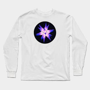 Purple christmas star Long Sleeve T-Shirt